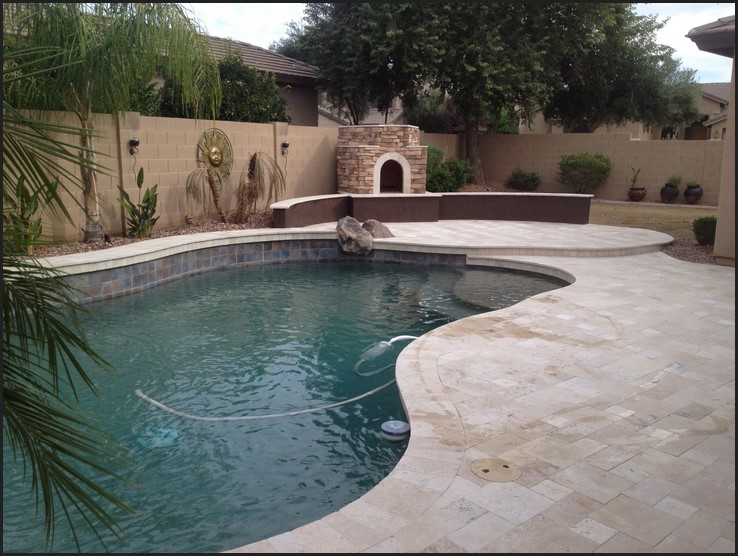 Various Ideas of the Adorable Gold Travertine Bullnose for the Beautiful Indoor and Outdoor Areas